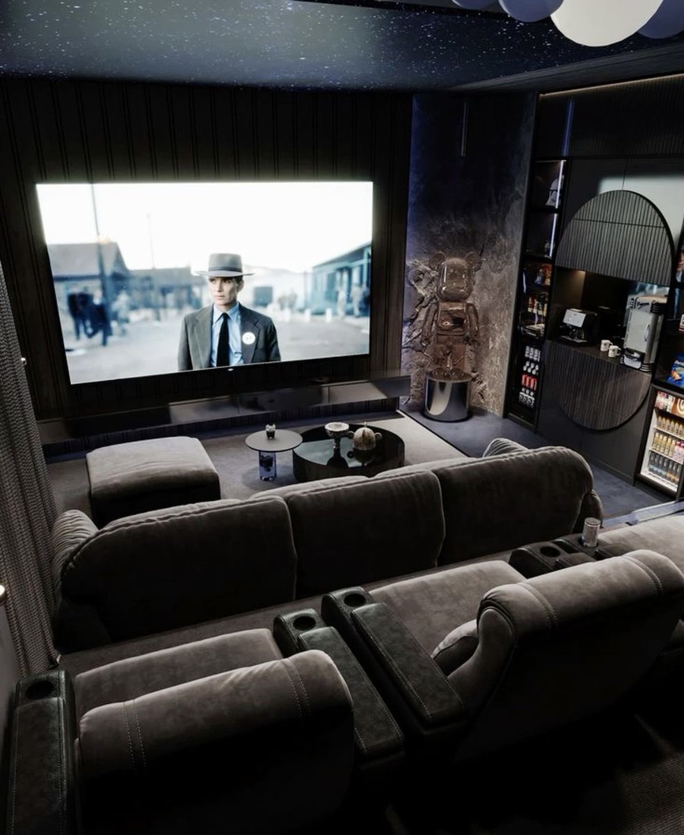 Cozy Up To Movies At Home! #movies #hometheaters #theatre #home #hometheater #hometheatresystem #luxuryinterior #luxuryliving #luxuryhomes #luxuryinteriors #luxurylifestyle #luxury #invasthu #sunshyneinternational #conceptstoreality sunshyneinternational.com indesygn.com
