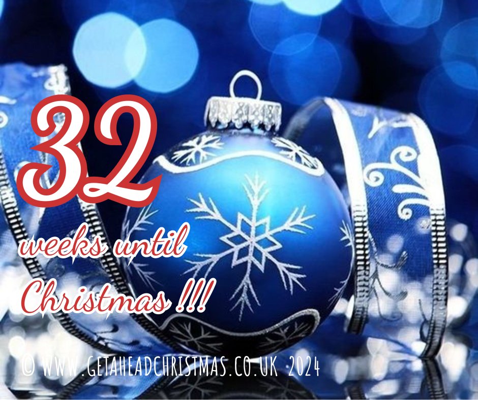 Christmas is 32 weeks today! That means 223 Days or 224 sleeps until Christmas #Christmas #getaheadchristmas #gettingexcited #Christmas2024 #ChristmasCountdown