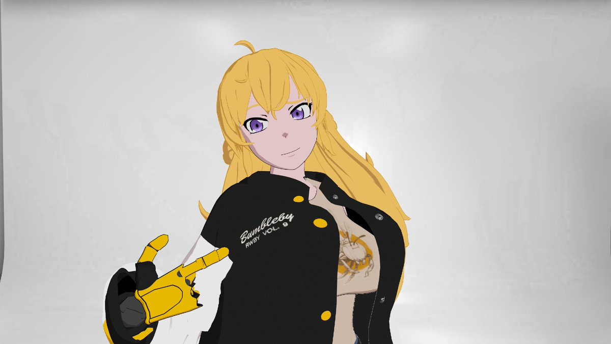 ZippyDoesVoices's tweet photo. Ya'll went crazy over the last post so now we have my Yang wearing Bumbleby merch from RT Store (R.I.P.)
What do you all think?
#YangXiaoLong #RWBY #VRChat #VRChatPhotography #VRChatavatar #Bumbleby #Bmblb #BlakeBelladonna #RoosterTeethStore #RoosterTeeth https://t.co/YyartRpQJD