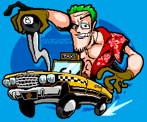 I did some fan art of Axel from Crazy Taxi in a tiny car for no particular reason

Really hoping they don't screw up the new game

#CrazyTaxi #SEGA #FanArt