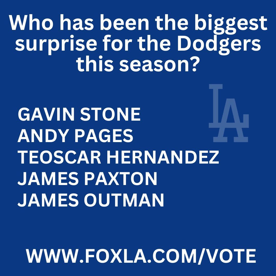 Who has been the biggest surprise for the Dodgers this season? VOTE: foxla.com/vote