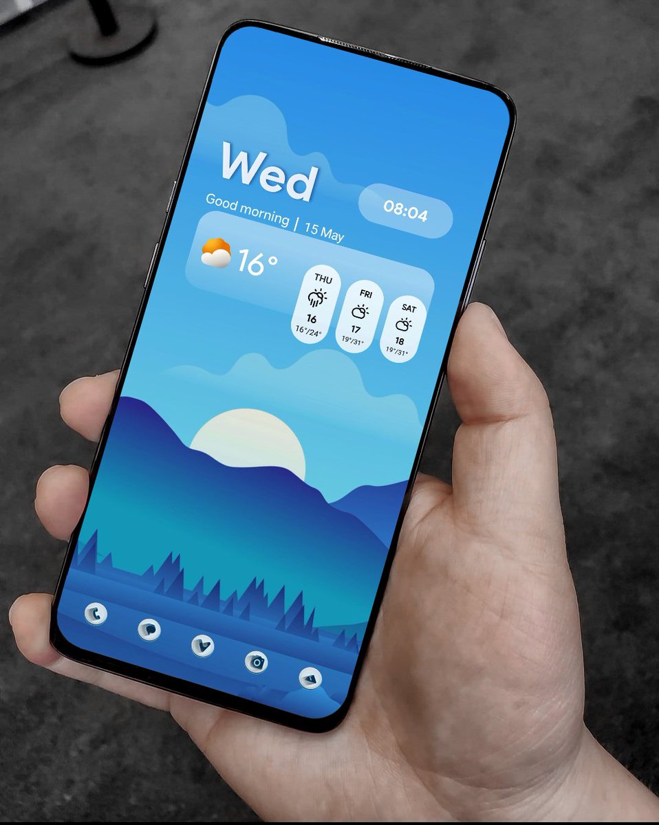 Good morning!!! #withnova Wall credits to creator Orange kwgt by @Ahmadansari2233 Icon pack studio Templates by @andro_idfans