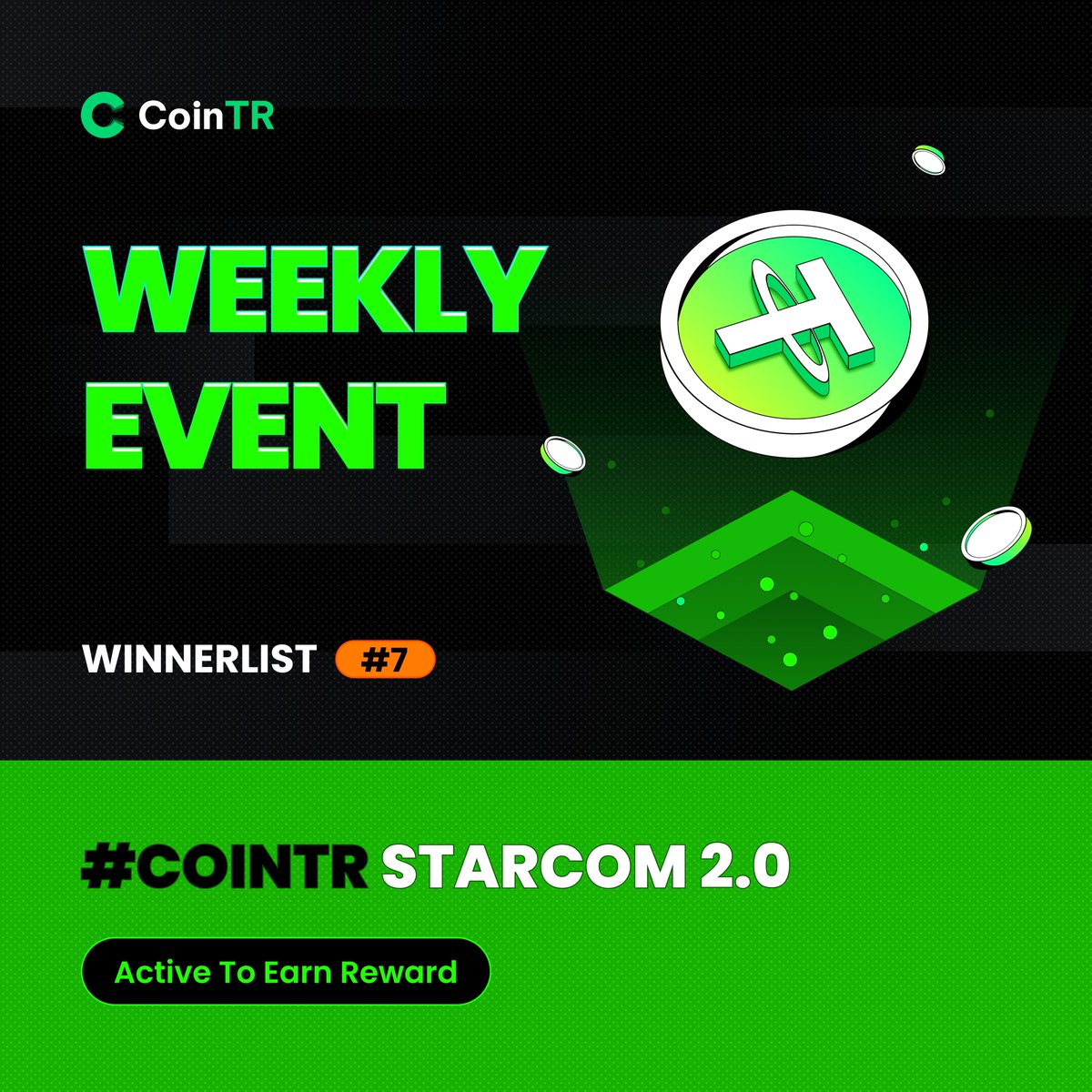 🎉🎉 #CoinTR StarCom 2.0 Round #7 Winners ↙️

[TG]
@robin43103 - $37.57
@habib9966 - $26.91
@mafaruk900 - $14.80
@soheltaz_2 - $11.11
@rezaul_132 - $9.58

🎁 Claim reward - DM @CoinTR01

Thank you 🙏🏻
#CoinTR_Event #StarCom #CommunityEvent