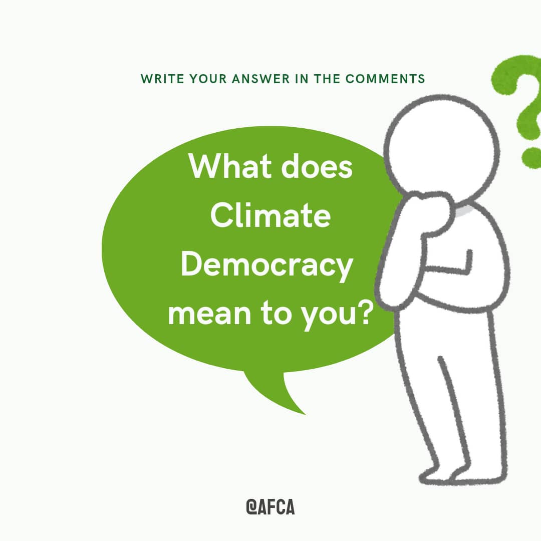 We love to spark conversations around #ClimateDemocracy, a key aspect in the #ClimateChange discourse, tell us what it means to you @LivertProfessor @NatalieGwat @weleadteam @SwedeninZW @IAmAfricaYouth1 @ZELA_Infor @NLinZimbabwe @Greenpeaceafric @GreenInstitute2 @RccdnRwanda