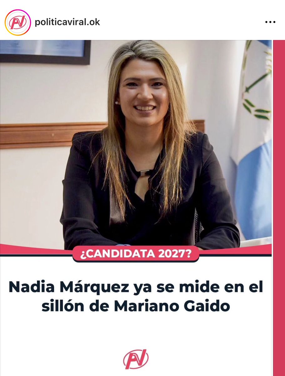 nadiajmarquez's tweet photo. Gracias @PoliticaViralOk por considerarme 😁 https://t.co/40bvxhQBXq