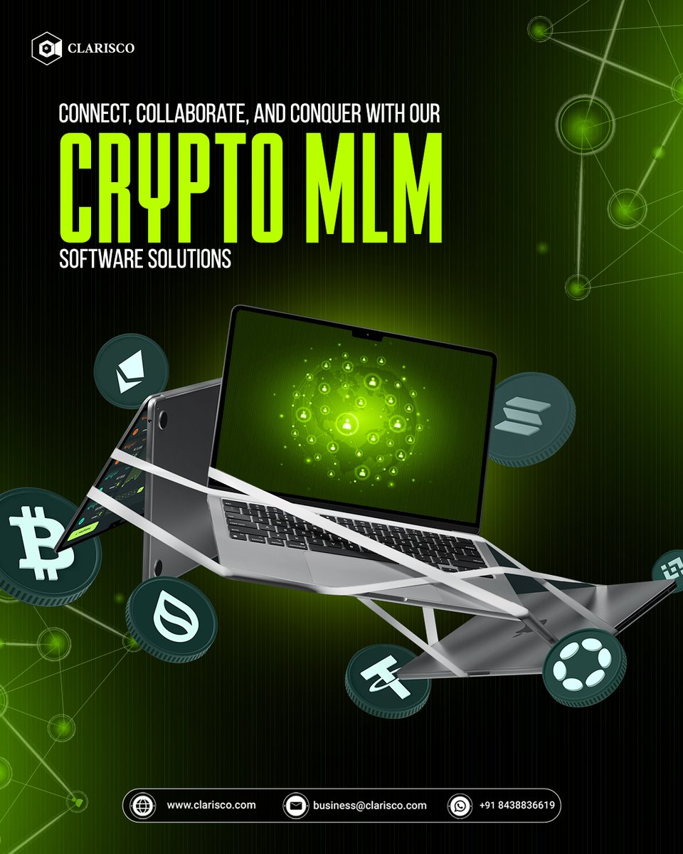 Authorize your network with our cutting-edge crypto MLM software development services.  
tinyurl.com/yc3vdb9e

#clarisco #CryptoMLM #MLMSoftware #Cryptocurrency #Blockchain #CryptoMLMSoftware #MultiLevelMarketing #CryptoTech #MLMPlatform
#NetworkMarketing #CryptoIntegration
