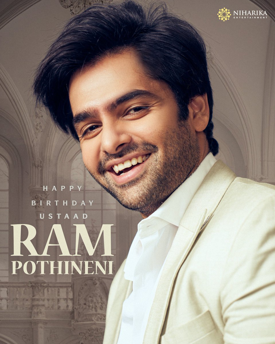Wishing our ever-energetic Hero, Ustaad @ramsayz a very Happy Birthday❤️‍🔥 #DoubleISMARTTeaser looks absolutely smashing and we look forward to experiencing the double madness on the big screens soon❤️ #RAmPOthineni #HappyBirthdayRAPO