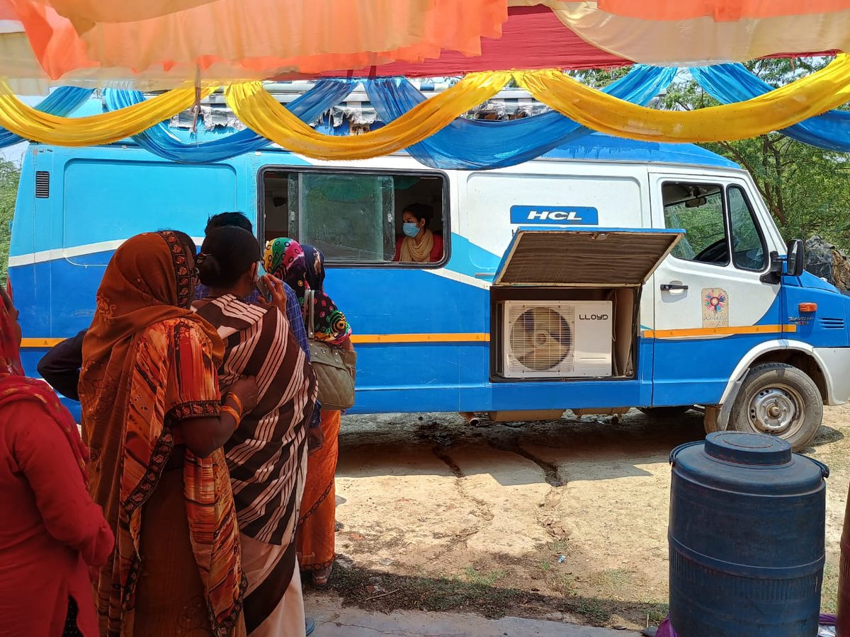 HLFPPT's tweet photo. HLFPPT is making real impact in Hardoi, UP with 4 MHUs under @HCL_Foundation initiative @HCLSamuday. Together, we're reaching more beneficiaries &amp; ensuring basic health is accessible to all through health camps.
#HealthForAll #communityhealth #publichealth #basichealthcare https://t.co/B02vb2CNU8