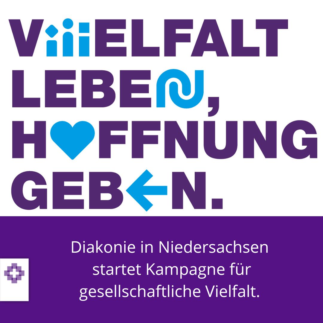 Die @Diakonie in Niedersachsen ruft zur #Europawahl auf und warnt vor #Rechtspopulismus. Mit einer neuen #Kampagne unter dem Motto „#Vielfalt leben, #Hoffnung geben“ wirbt sie für gesellschaftliche Vielfalt ➡️ landeskirche-hannovers.de/presse/nachric…