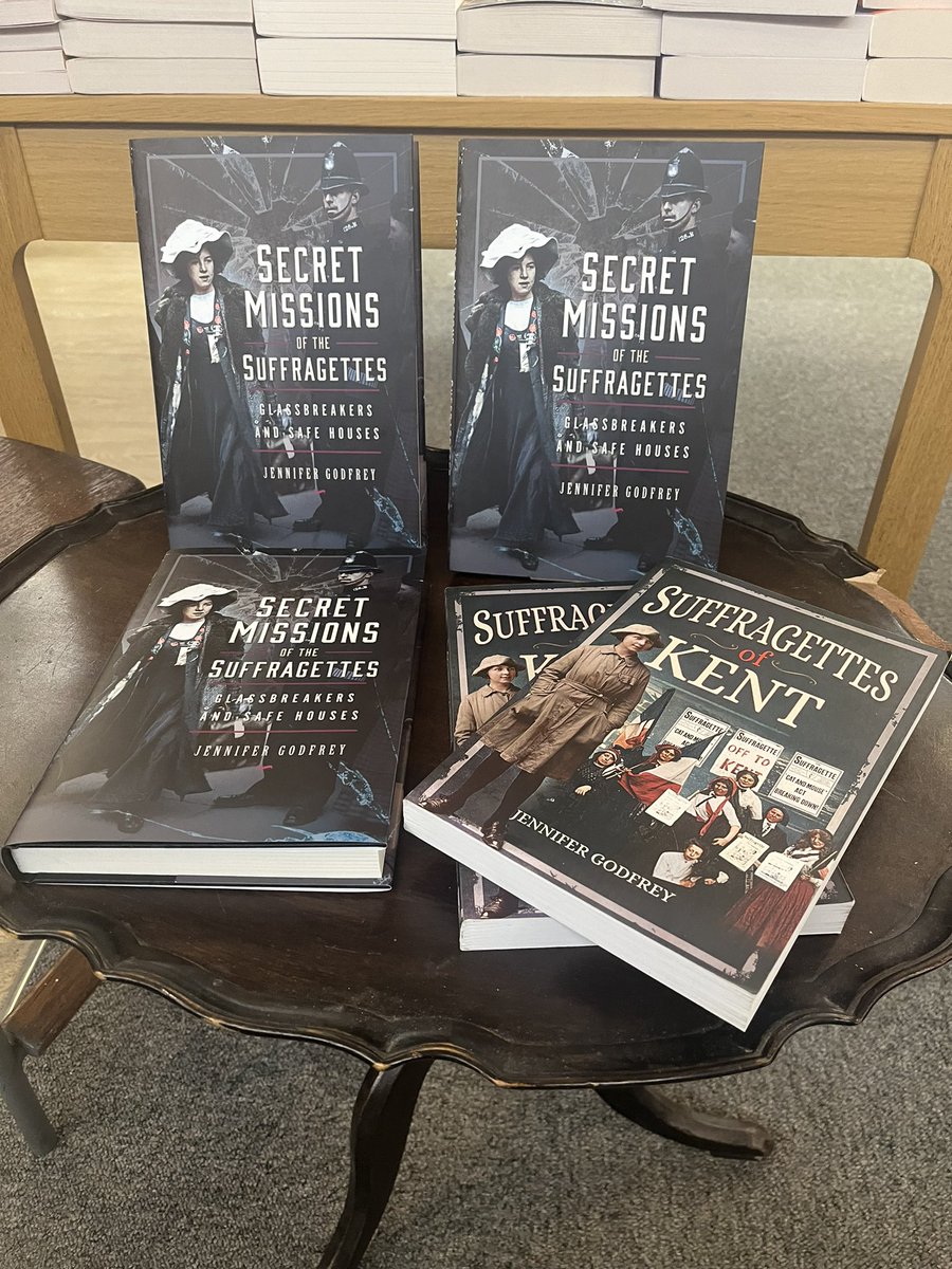 JennyGodfrey19's tweet photo. Thank you to @7OaksBookshop for my #Kent #launch celebration. Signed copies of both my books are now on sale there. #authorsignedcopies #suffragettes https://t.co/buRMQSxzsz