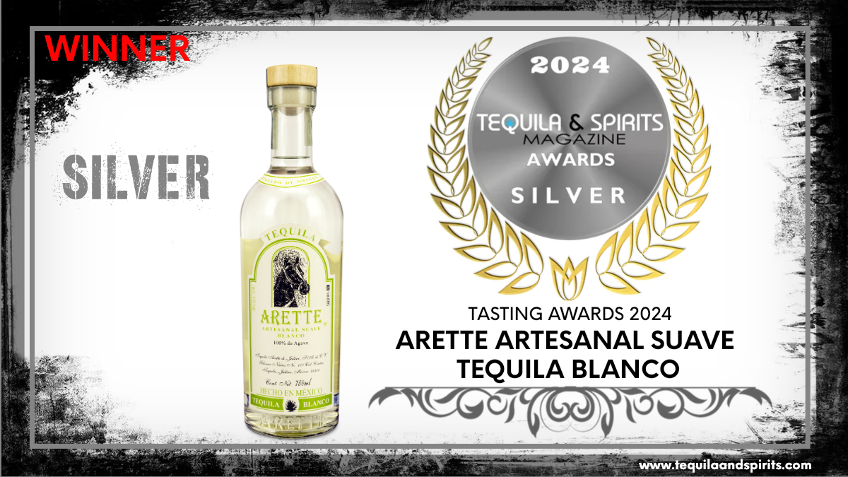 Congratulations! Arette Artesanal Suave Tequila Blanco - Silver Medal winner at Tequila & Spirits Magazine Tasting Awards 2024. . #TequilaSpirits #Tequila #PremiumTequila #TequilaBlanco #Spiritsindustry #TequilaTasting #RT #TSMawards2024 #TequilaIndustry #TequilaPlata