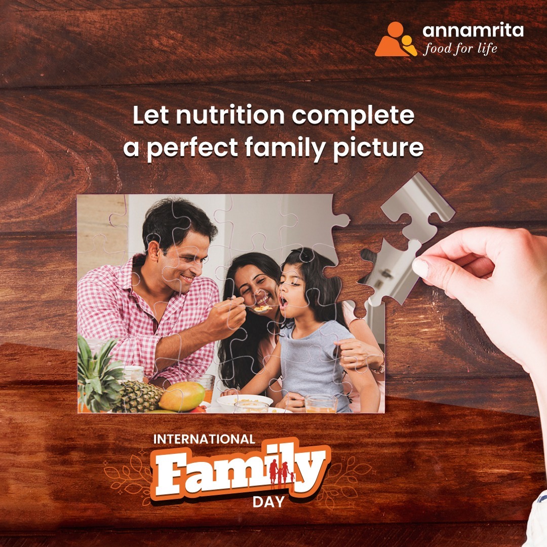 From the first bite to treasured moments together, nutrition paints the family portrait with resilience, energy and happiness. This #InternationalFamilyDay, share the blessing of nutritious meals through Annamrita today! #kindness #csr #development #corporatesocialresponsiblity