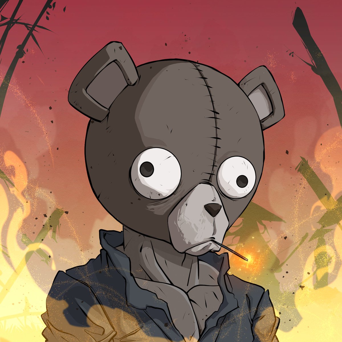 This character from the <a href="/GUDBRONFT/">GUDBRO</a> collection is inspired by Kuma, who is docile, cute, and lethal. Soon, I will open Discord for a short time, and then it will be closed immediately once we reach 500 people. #CharacterDesign #DiscordEvent #LimitedEdition