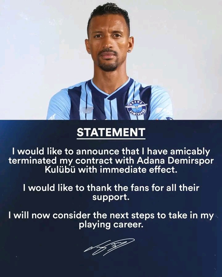 Former Manchester United winger,Luis Nani announces his situation.