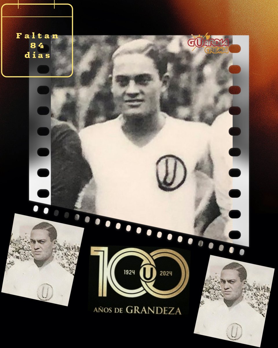 𝘾𝙖𝙧𝙡𝙤𝙨 𝙏𝙤𝙫𝙖𝙧 𝙑𝙚𝙣𝙚𝙜𝙖𝙨 Jugador conocido como el 'Chueco', se inició como volante y posteriormente de lateral, participó en el Club en 125 partidos entre los años 1932-1943. Fue campeón con @Universitario en 1934, 1939 y 1941. Con la Selección Peruana fue campeón
