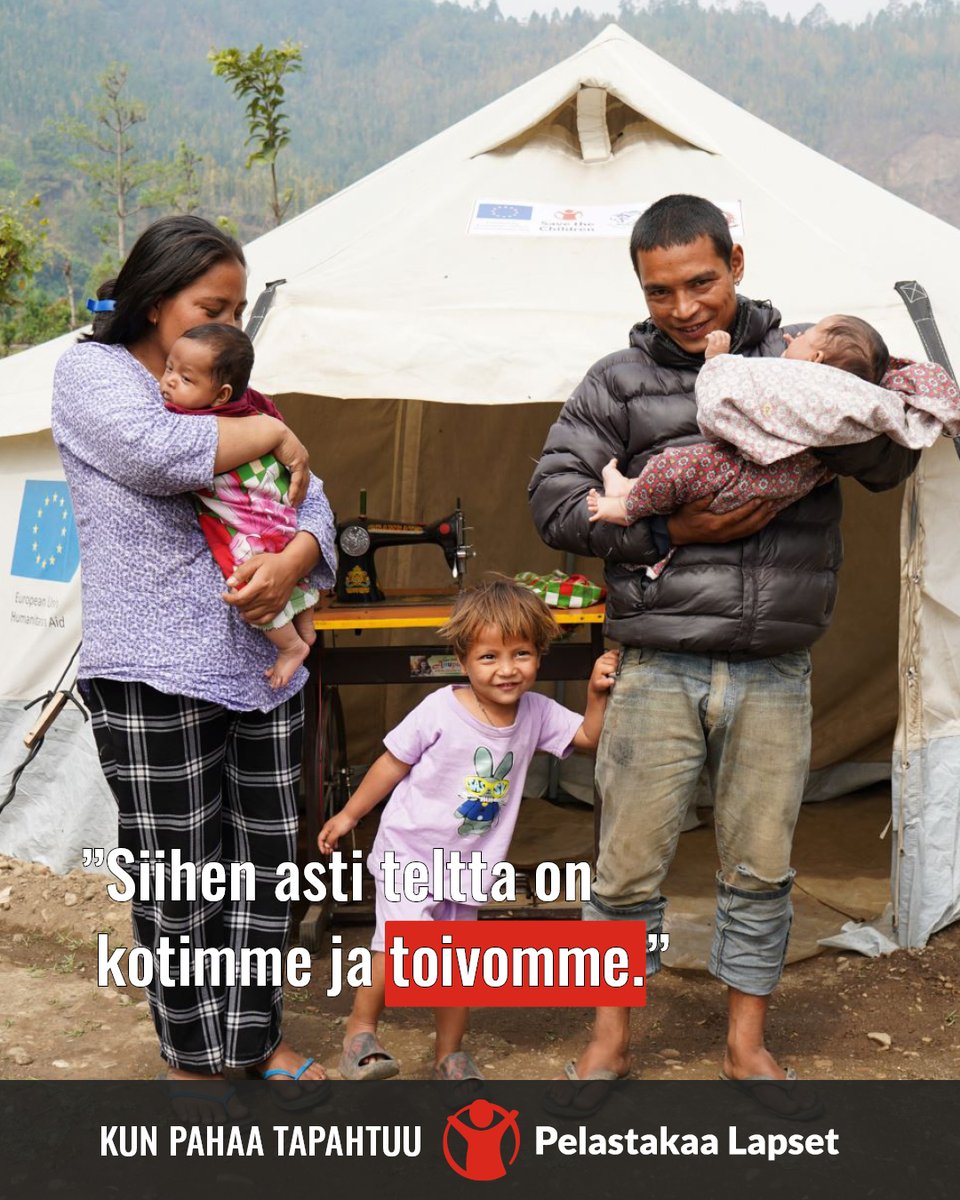 Puoli vuotta sitten iskenyt maanjäristys tuhosi tuhansien kodin Nepalissa.

Sen jälkeen olemme @eu_echo avulla
🔴 Tarjonneet talvehtimistelttoja 800 maanjäristyksestä kärsineelle perheelle.
🔴 Rakentaneet käymälöitä ja edistäneet perheiden hygieniaoloja.

#EUHumanitarianAid