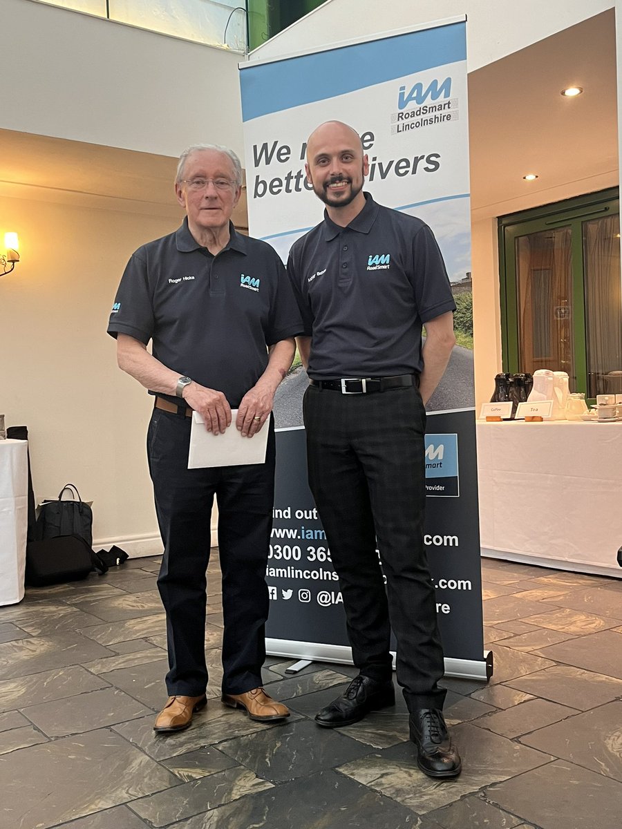 Thanks to our members and guests, including @IAMRoadSmart’s Richard Gladman, who joined us at our Annual General Meeting last night. As our Chair and Secretary, Roger and Ashley, stepped down they gave a presentation looking back over their 10yrs running the group. #roadsafety