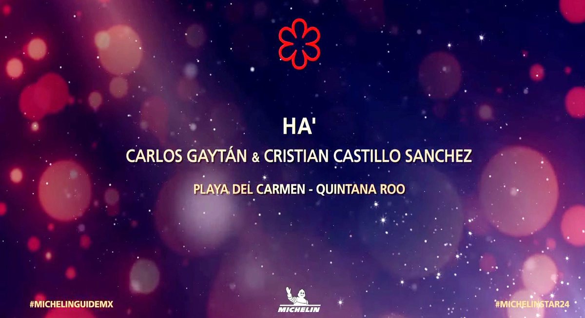 Felicidades a toda mi familia #Xcaret y a los chefs #carlosgaytan  y #cristiancastillo por haber obtenido hoy su 1era #EstrellaMichelin de México con el #restauranteHA del <a href="/HotelXcaretMex/">HotelXcaretMexico</a> #hotelxcaretmexico 👏👏👏 #MichelinGuideMx #thebestisyettocome ✨