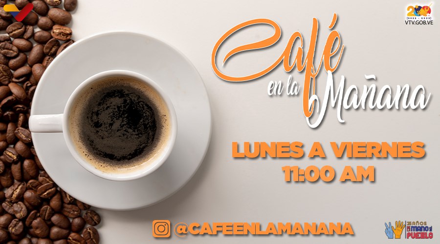 #ProgramasVTV📺| Sintoniza de lunes a viernes a las 11:00 am por tu canal @VTVcanal8el programa @cafeenlamanana Conducido por @emmacaroagurto y @MichelCaballero ¡Mantente al día con información del acontecer diario! #LaEsperanzaEstáEnLaCalle