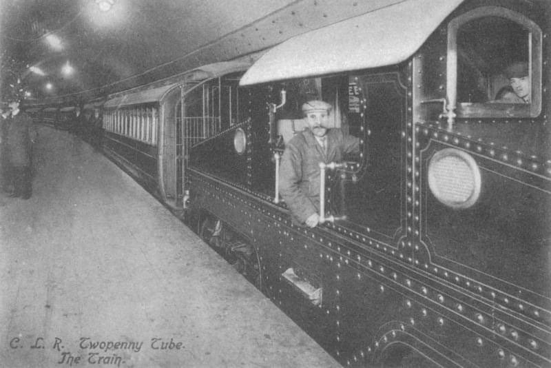 A Photograph of The Twopenny Tube. 
Taken About 1902.