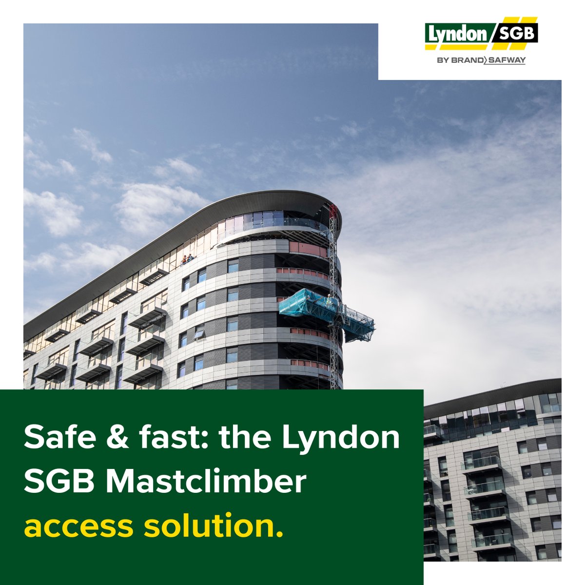 One of our fastest growing operations across the UK is our Mastclimber operation 📈 They offer specific advantages over access systems for projects of all types 👷🏻‍♂️ Reach out for ℹ️ info@lyndon-sgb.co.uk #LyndonSGB #WeAreOne #MoreSafety #MoreProductivity #AtWorkForYou
