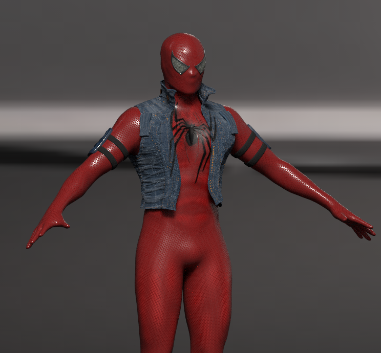 kinda cool with that suit just got cobbled together kind of look