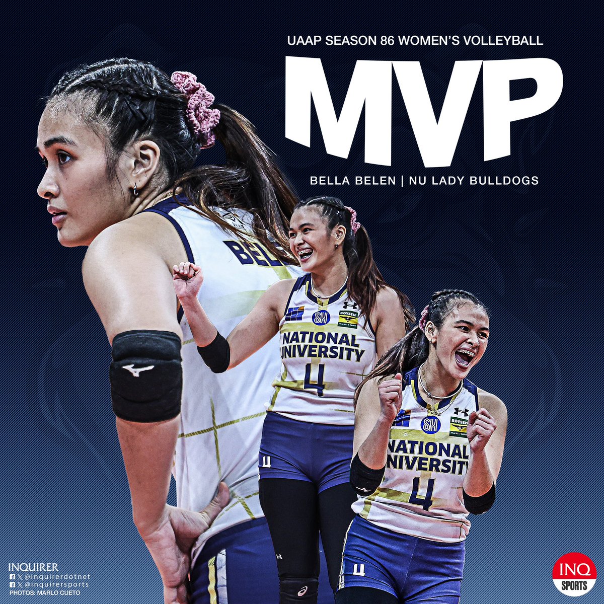 Bella Belen earns her second UAAP MVP. #UAAPSeason86 Art card: @marlocueto @INQUIRERSports