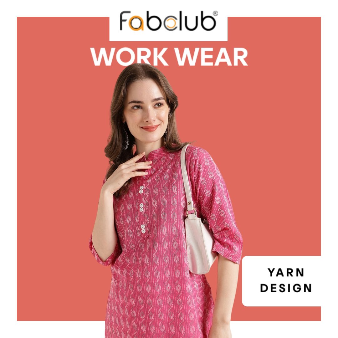 The trendy YarnDesign OfficeWear Kurta is back and this is a fit that should belong to your wardrobe 🔥 #LinkInBio 🔗 #Fabclub #Fashion #WomensWear #GoodMorningWednesday #Mumbai #YaminiJadhavForWomen #India #IndianWear