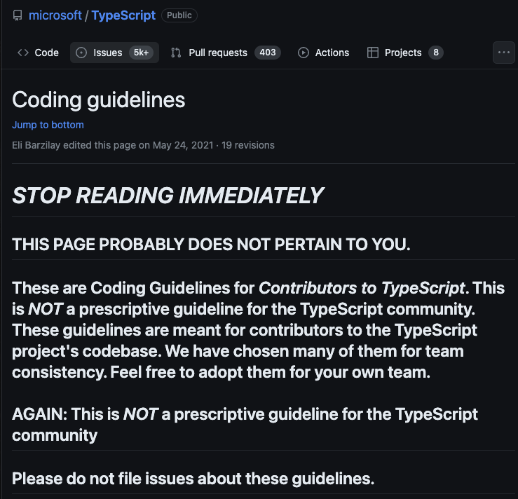 'STOP READING IMMEDIATELY'

github.com/Microsoft/Type…