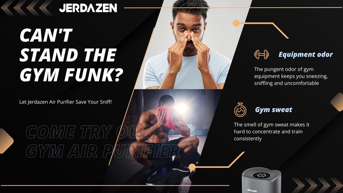 Can't Stand the Gym Funk? Let Jerdazen Air Purifier Save Your Sniff!

Hey Fitness Fanatics! 🏋️‍♂️💪
Fed up with gym odors? 😷👃 Jerdazen's Air Purifier, with its HEPA filters and activated carbon, doesn't just mask odors—it destroys them! Say goodbye to sweat smells.

#Gym #FreshAir