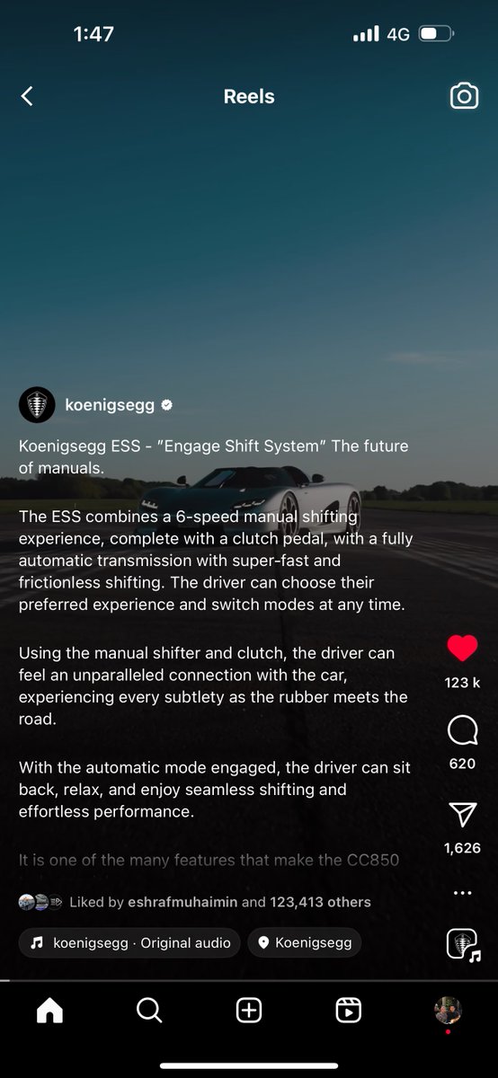 New Koenigsegg with ESS combining both auto and manual gearbox transmission 😳