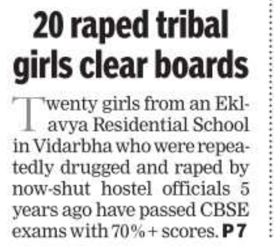 Is 'raped' now an adjective, <a href="/timesofindia/">The Times Of India</a> ? How can any editor pass this headline, that too on page one?