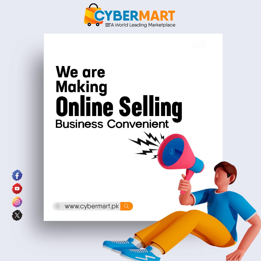 We are Making Online Selling Business Convenient.

#CyberMartPK #OnlineShopping #eCommerceBusiness