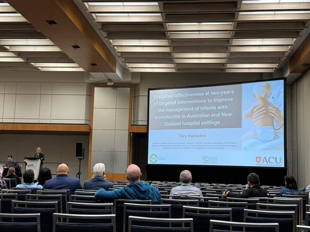 It’s the start of a busy conference time again for many of our NRI team, recently PhD candidate Tory Ramsden @tor_ramsden presented @PASMeeting in 🇨🇦 sharing her research on targeted interventions to improve the mgmt of infants with bronchiolitis in ANZ hospital settings #PAS2024