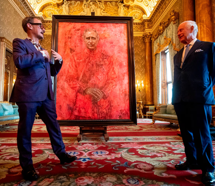 Who on earth would want a portrait of themselves looking like they're covered in blood?