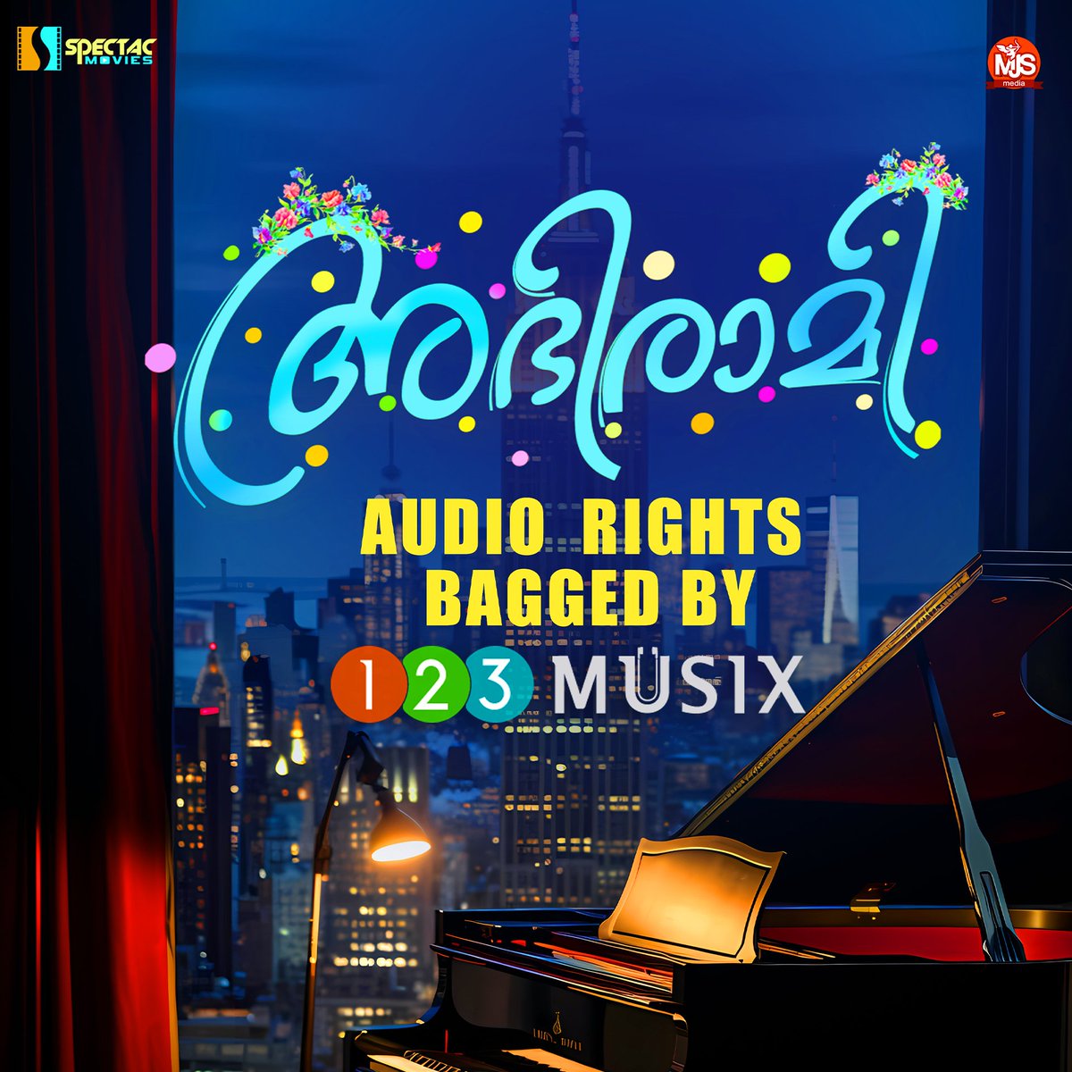 'Big things happening in the music world- 123 Musix just bagged the audio rights for Abhirami..'🎶 #Abhirami #music #123Musix #audiorights #malayalamsongs