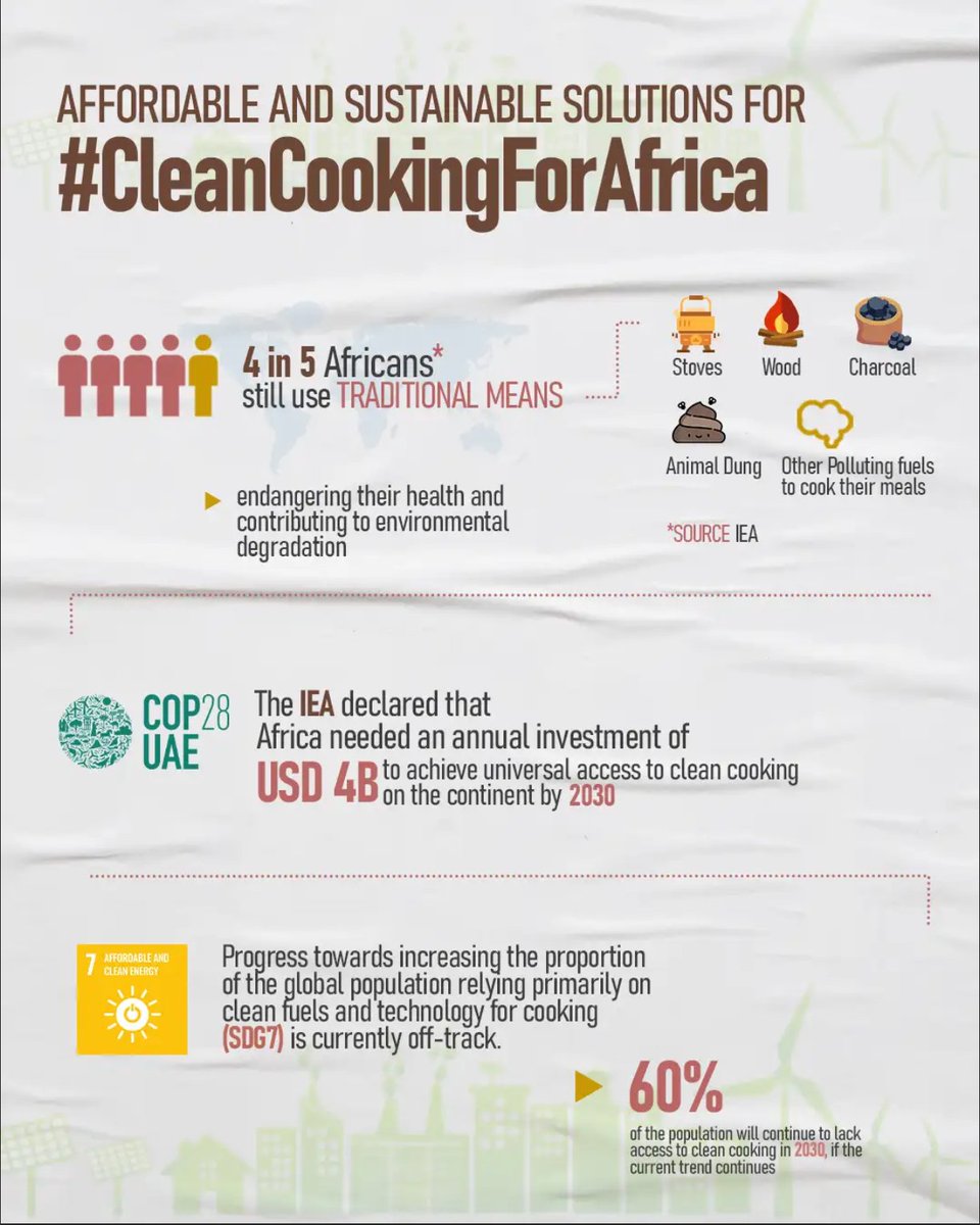 Did you know? Four out of five Africans still use traditional means and polluting #fuels to cook their meals, thereby endangering their health and contributing to environmental degradation. #CleanCookingForAfrica #CleanCooking #CleanCookingSummit