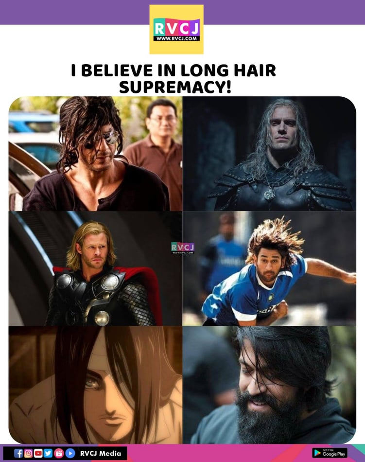 Long Hair ❤️

#shahrukhkhan #thor #chrishemsworth #witcher #henrycavill #msdhoni #erenyeager #attackontitan #yash  @iamsrk @msdhoni @chrishemsworth @TheNameIsYash