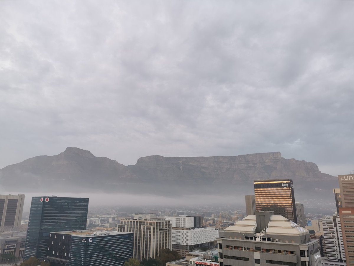 Good morning from misty Cape Town.