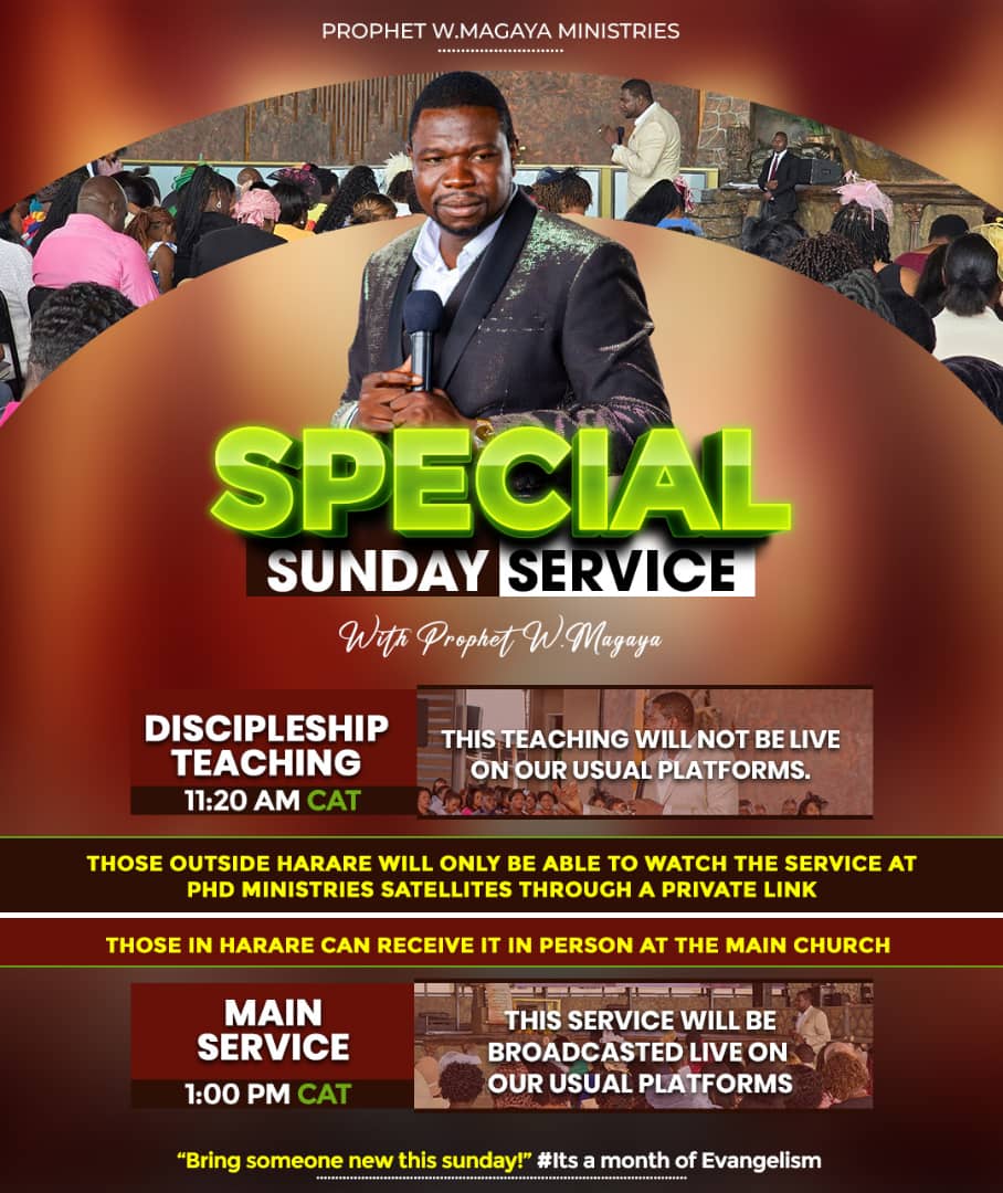 Join us this Sunday.

Be blessed!