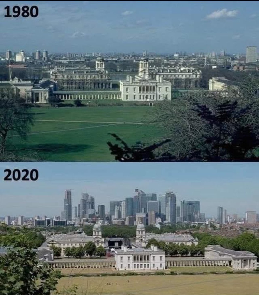 I give you before and after Canary Wharf… overall a success, but do worry if we plan to do this in many other parts of London #gentledensity