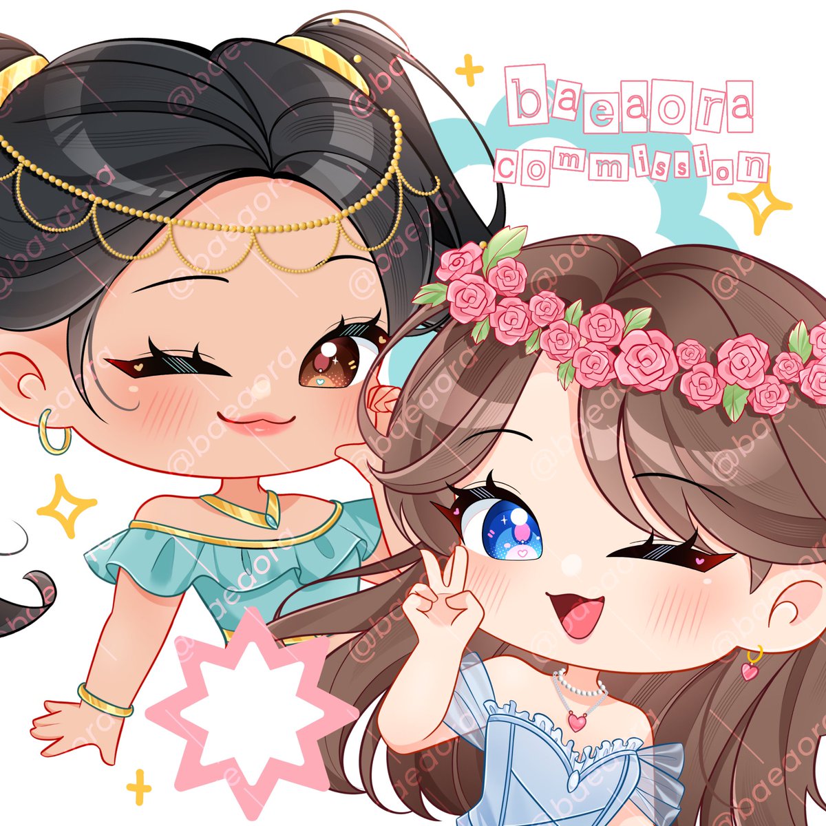 baeaora's tweet photo. Chibi for Chubbiberri!! Thank you so much for being super nice 🥺🫶🫶 #aora_comms https://t.co/ZBqjnweiHu