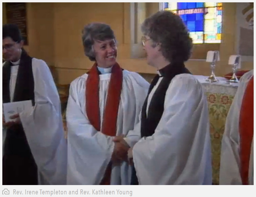 #Otd 1990: The @churchofireland voted for women priests! The 1st women were ordained as priests on 24 June 1990; deacons Rev Irene Templeton & Rev Kathleen Young at @BelCathedral! Video in link. © @RTEArchives ♀️⛪️ rte.ie/archives/2015/…