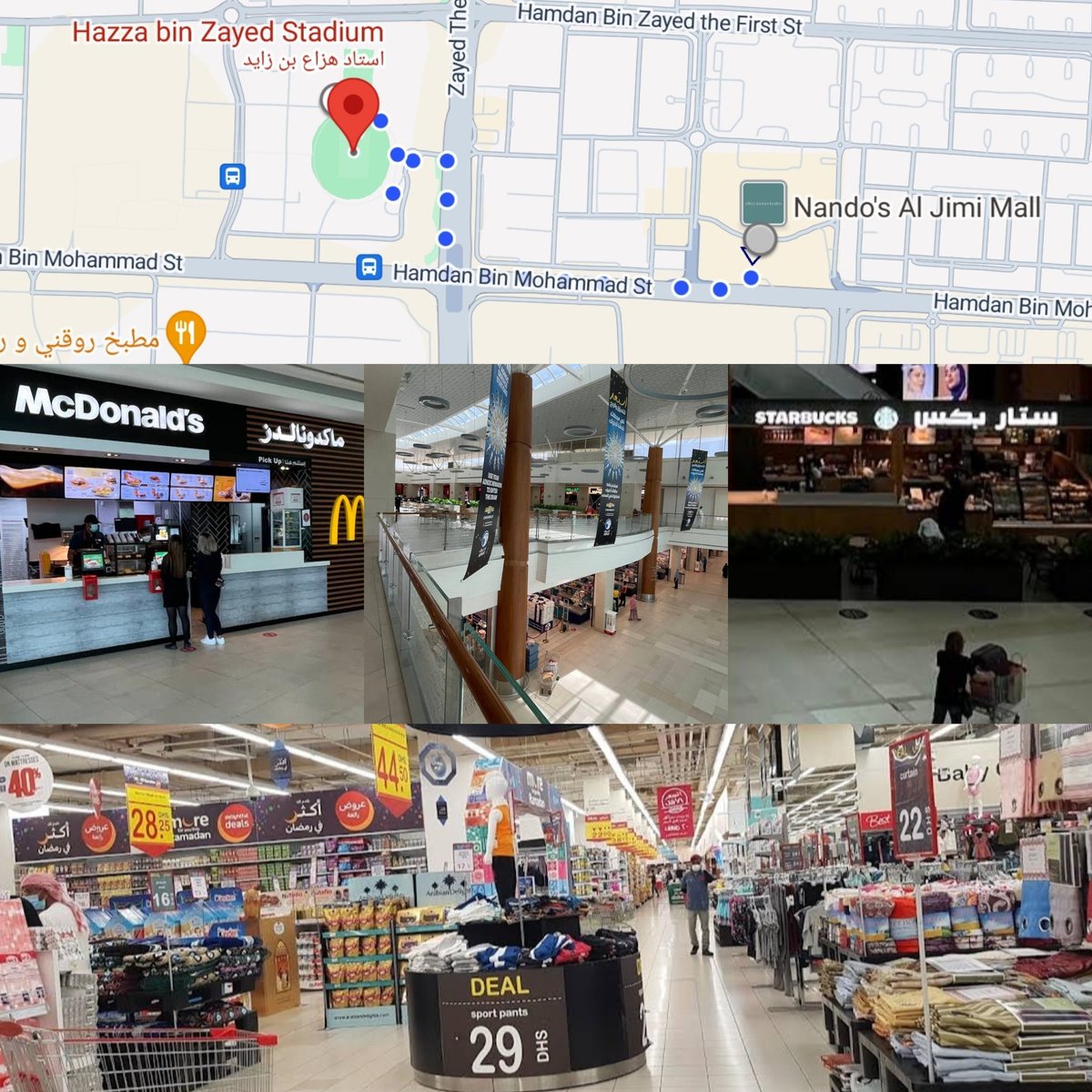 Salem1AlSuwaidi's tweet photo. ▪︎ Food and beverages in the stadium
▪︎ No AC in the stadium but the weather will be fine at night
▪︎ Jimi Mall. 20 min 🚶‍♂️
Map:
🔵 Al Ain FC Shop
🔴 Visitor Supporters 
🟠 Coffee shops &amp; restaurants
⚫️ Shops like Earth Mart
* Activities around the stadium during the match https://t.co/WYRV6W9crZ