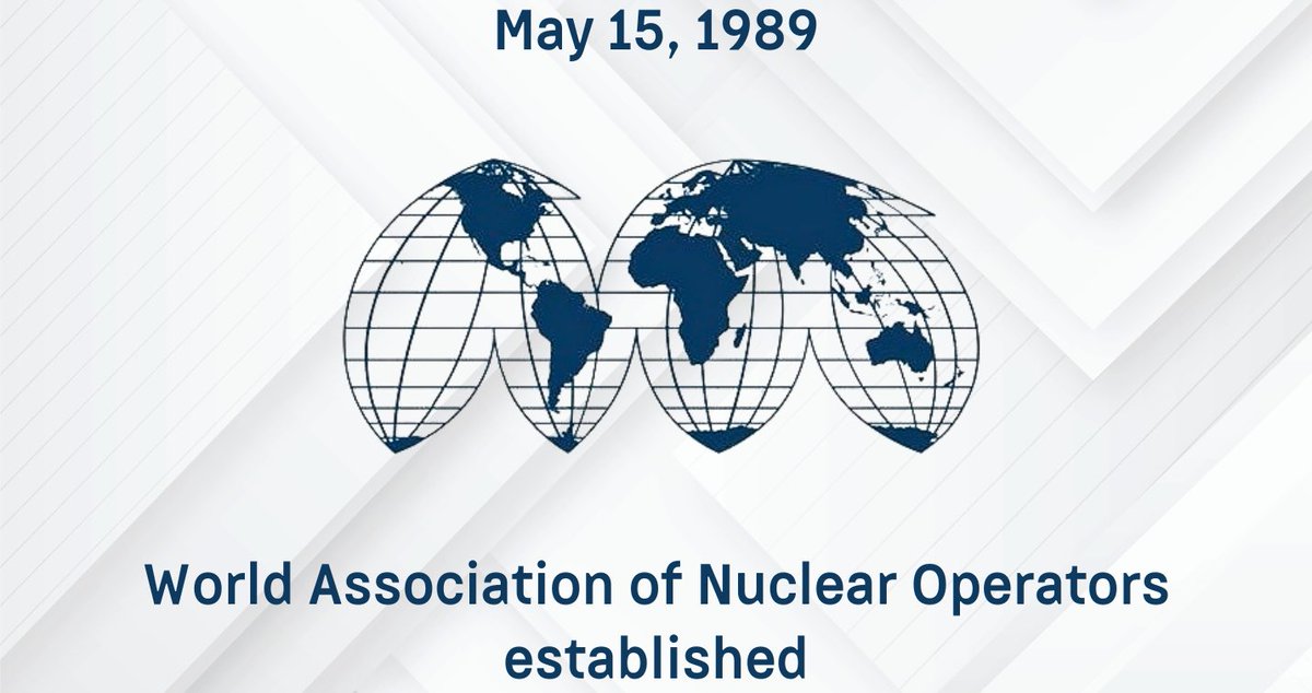 🗓️ On May 15, 1989 - exactly 35 years ago - the World Association of Nuclear Operators was established in Moscow ⚛️ The goal is to enhance safety at all nuclear power plants in the world 🇷🇺 Member of the Association from the Russian Federation is «Rosenergoatom»