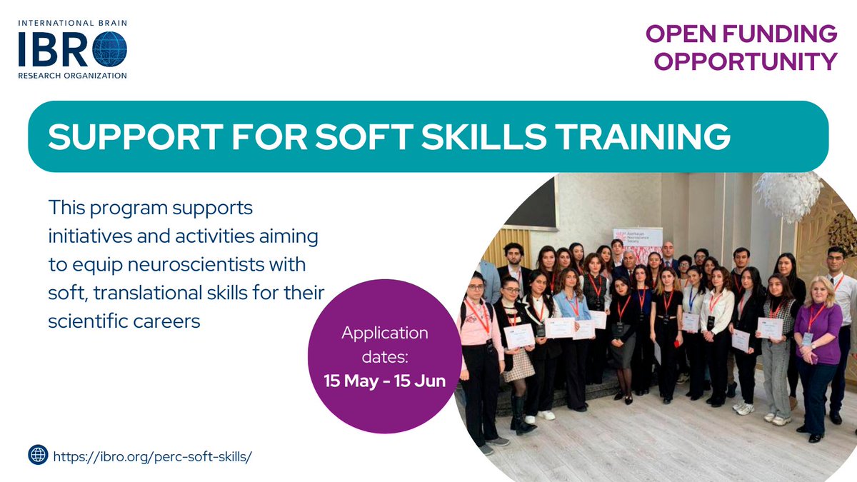 💡If you are planning a training activity on translational skills for #neuroscientists in Europe, learn how the Support for Soft Skills Training program can help your event: ow.ly/WHz250RBgAH @JLLanciego @karagogeos @danek8317 @DelPino_Isabel @srikipedia @NassiPapoutsi