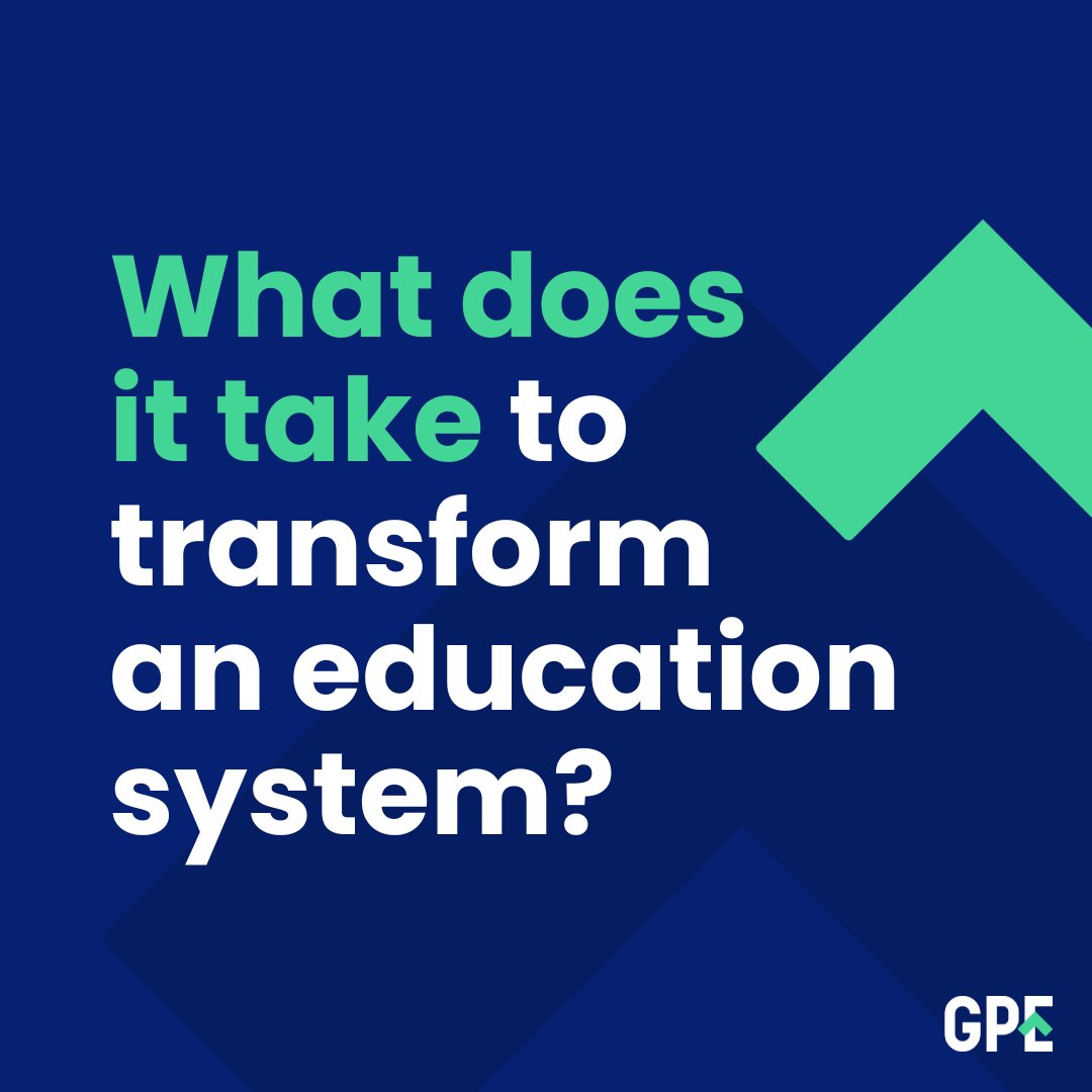 Education systems are complex.

Driving lasting change in such a complex environment requires:

🏫 national leadership
🎯 a focus on delivery
🤝 alignment of multiple actors

Explore what #TransformingEducation takes: g.pe/Wzx750RETT4