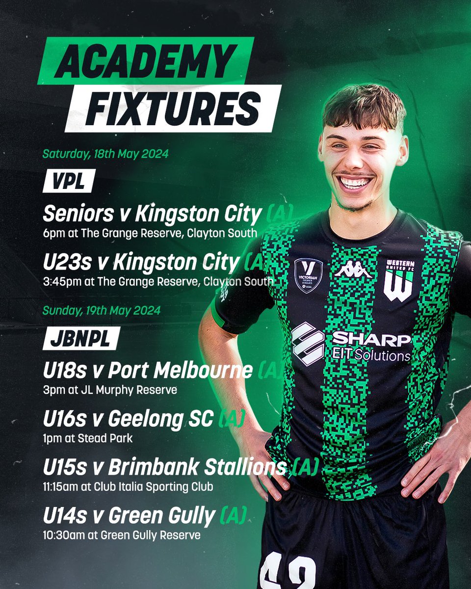 It’s looking like an exciting weekend away for all of our academy teams 💚🖤