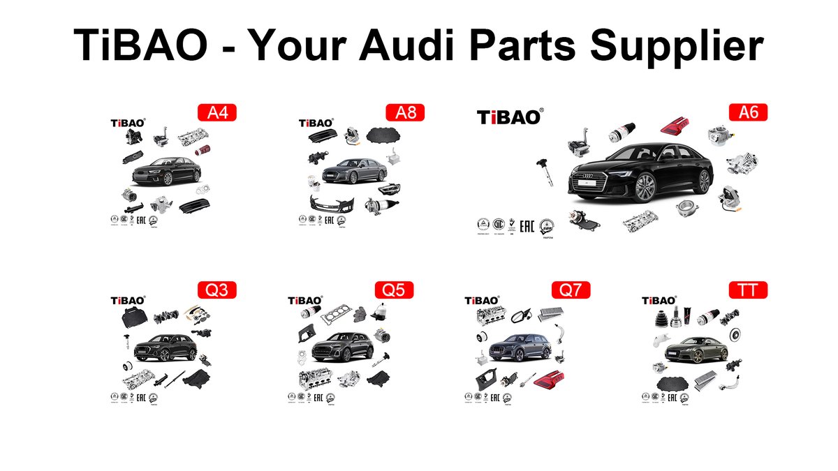 If you are looking for A4, A6, A8, Q3, Q5, Q7, TT parts.
TiBAO is one of your best choices in Audi aftermarket parts.

Unlock more information please visit:
tibao.hk/activity/Audip…

Contact Email: sales@tibao.de

#aftermarketparts #tibao #audiparts