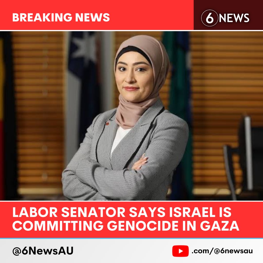 #BREAKING 🚨 Labor senator Fatima Payman has accused Israel of committing genocide in Gaza She ended her speech by saying ‘from the river to the sea, Palestine will be free’ – just days after Anthony Albanese said it was a violent statement #6NewsAU | 6newsau.com